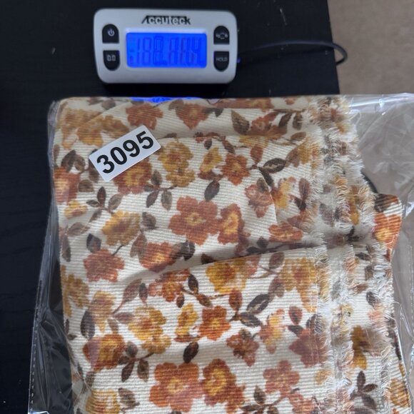 VERSONA Modern Floral Flare Corduroy Pants Bellbottom Jeans Hippie Boho Sz 0 - Picture 11 of 11